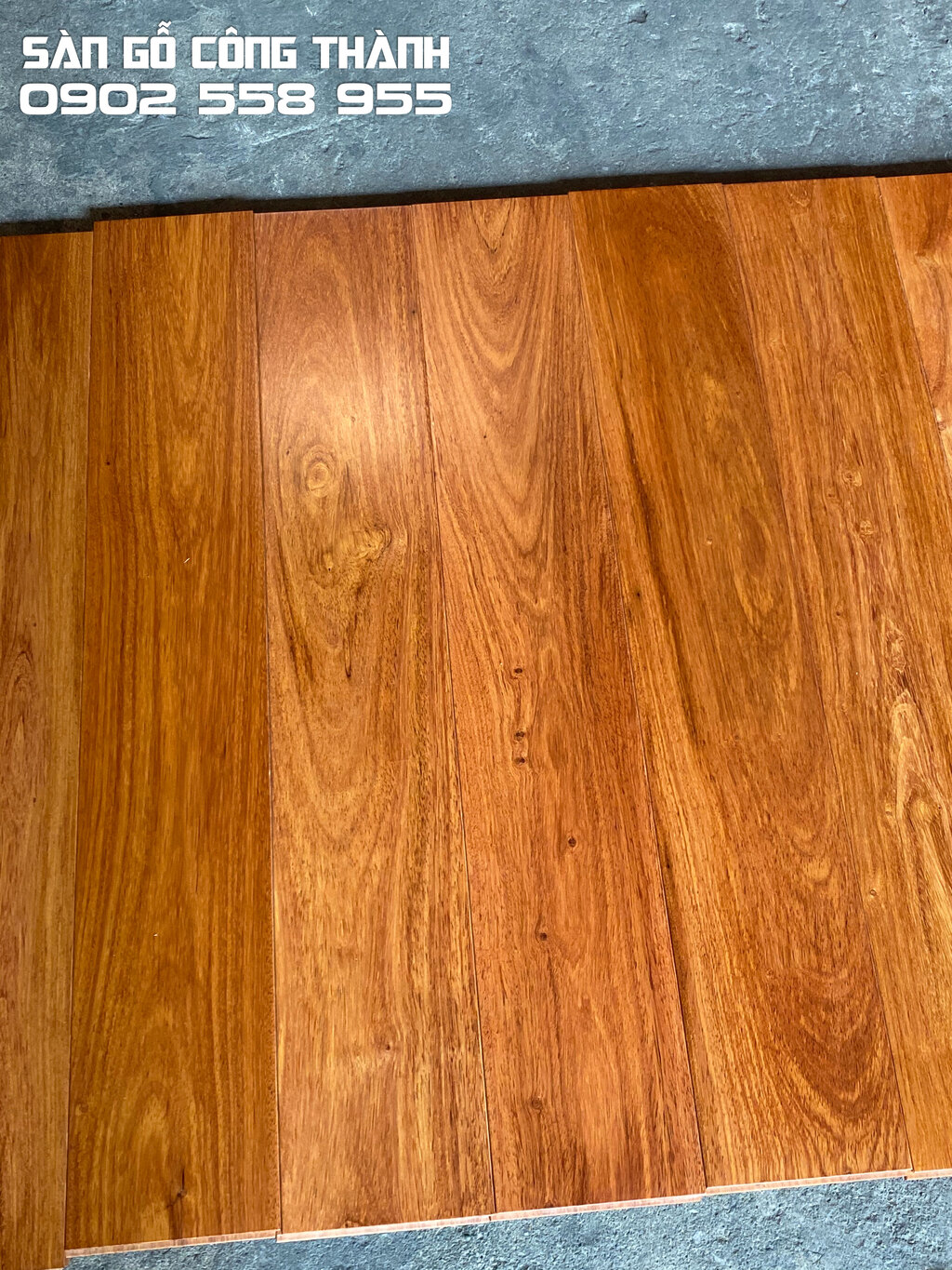 Sàn gỗ Gõ Lào bản rộng 120mm