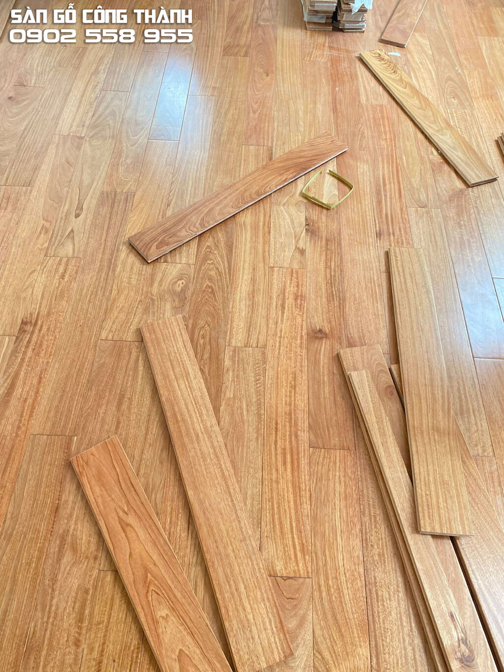Sàn gỗ Gõ Lào bản rộng 90mm