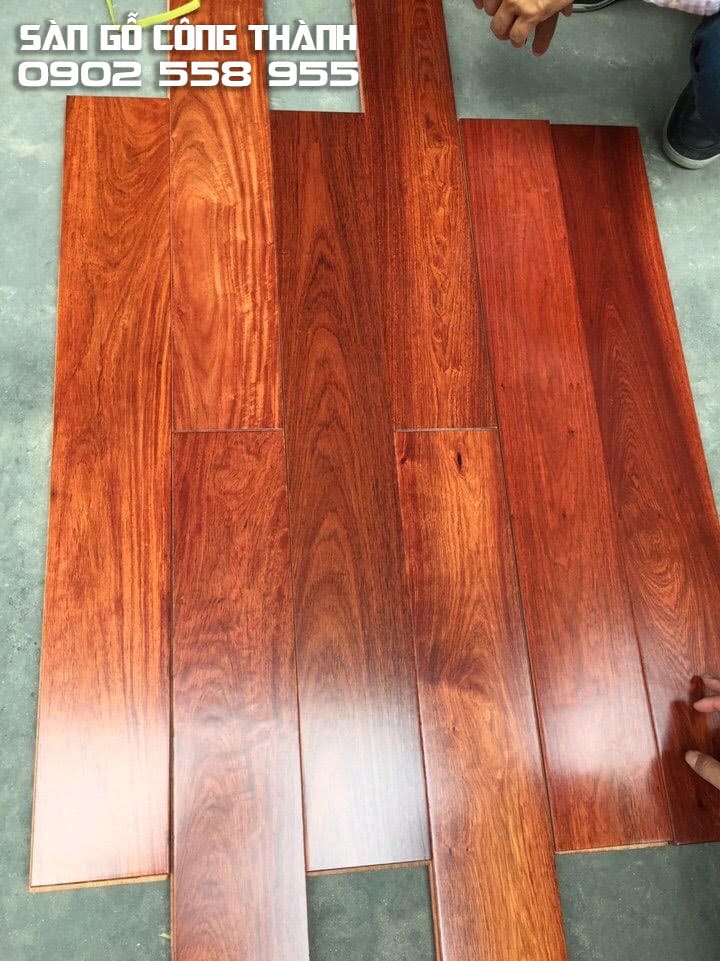 Sàn gỗ Hương Lào bản rộng 120mm