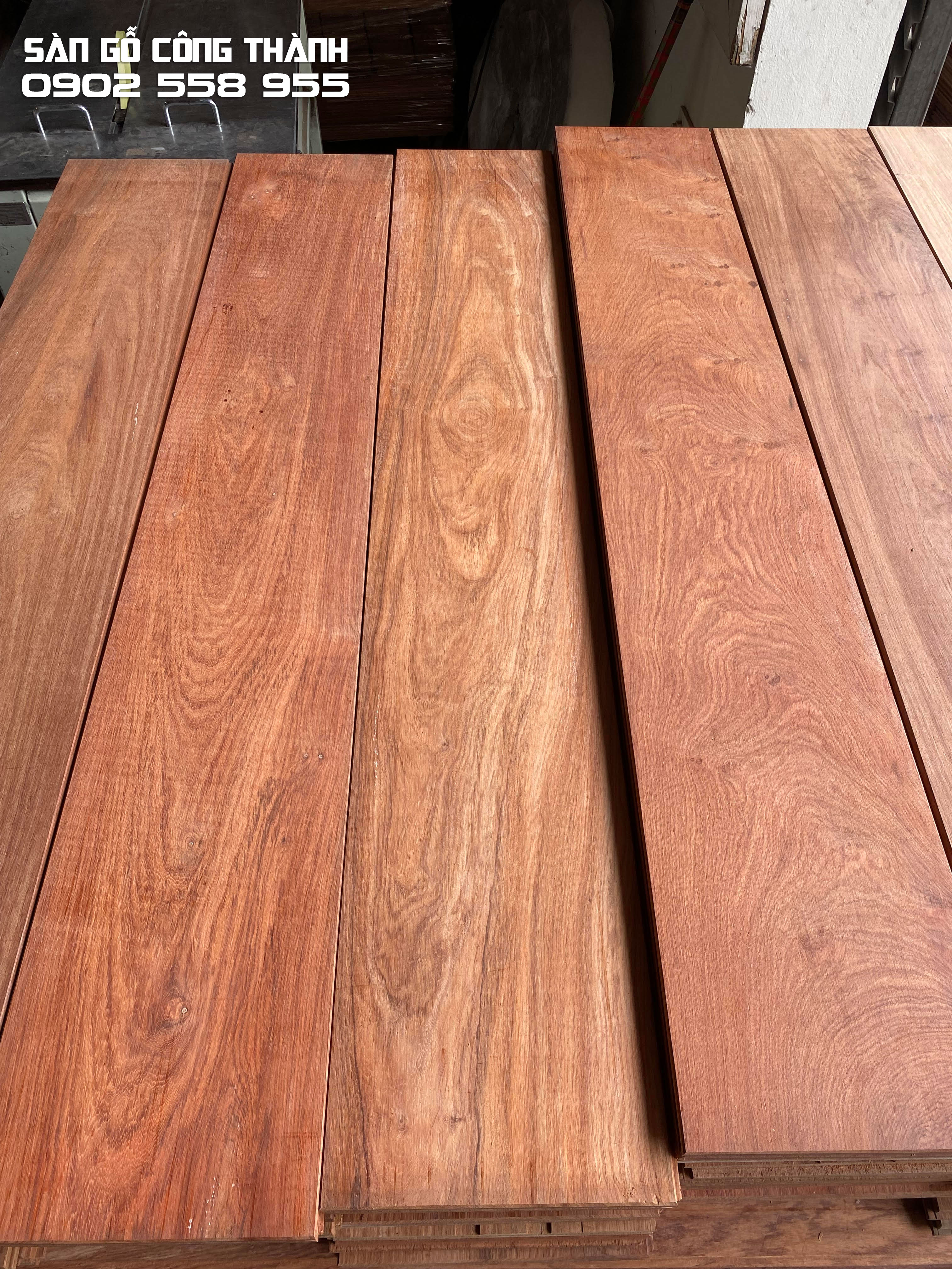 Sàn gỗ Hương Lào bản rộng 200mm